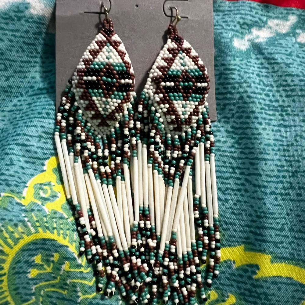 NWOT Shashi beaded earrings.